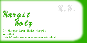 margit wolz business card
